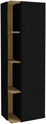 Шкаф-колонна Terrace 50х35х150 см, черный матовый, 3 полки, стеклянные разделители, правый, подвесной монтаж, Jacob Delafon EB1179D-M61 Jacob Delafon
