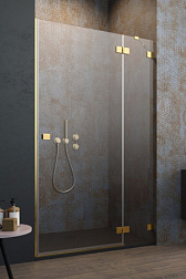 Душевая дверь в нишу Essenza Pro Gold DWJ 130х200 см, правая, 6 мм, золотой профиль, Radaway 10099130-09-01R Radaway