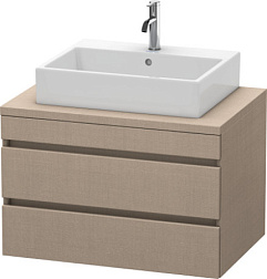 Модуль под раковину DuraStyle 80х54,8х51,2 см, без консоли, 2 ящика, лён, Duravit DS531707575 Duravit