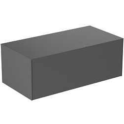 Тумба для ванной Conca антрацит матовый, подвесной монтаж 100х50,5х37 см, Ideal Standard T4313Y2 Ideal Standard