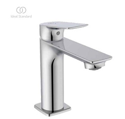 Смеситель для умывальника CeraLife C неповоротный излив, с донным клапаном, холодный старт, Ideal Standard BE047AA Ideal Standard