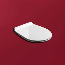 Сиденье для унитаза Vignoni цвет белый матовый/хром, дюропласт, с микролифтом, Simas VI004bia matt Simas
