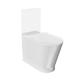 Чаша унитаза-компакта Plaza безободковый, тихий смыв, Kerama Marazzi PLMR.wc.01 Kerama Marazzi