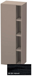 Шкаф-колонна DuraStyle 50х36х140 см, корпус-базальт матовый, фронт-дуб чёрный, левый, подвесной монтаж, Duravit DS1239L1643 Duravit