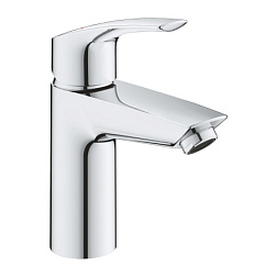 Смеситель для умывальника Europlus неповоротный излив, с донным клапаном, Grohe 23988003 Grohe