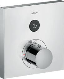 Лицевая часть встраиваемого смесителя ShowerSelect термостат, с кнопкой выключения, 1 функция, Axor 36714000 Axor