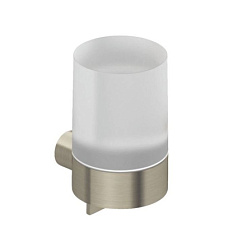 Настенный дозатор Vela R брашированный, никель, с держателем, Kludi 58976N5 Kludi