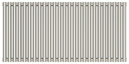 Отопительный дизайн-радиатор Эстет 112,5х50 см, 25 секций, матовый белый, двухрядный глухой, Сунержа 30-0302-5025 Сунержа