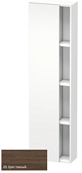 Шкаф-колонна DuraStyle 50х24х180 см, корпус-белый матовый, фронт-орех темный, левый, подвесной монтаж, Duravit DS1248L2118 Duravit
