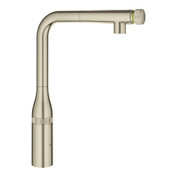 Смеситель для кухни с выдвижной лейкой Essence SmartControl матовый, никель, Grohe 31615EN0 Grohe