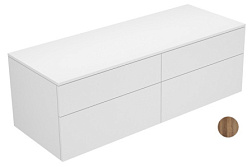 Тумба для ванной Edition 400 4 ящика, грецкий орех, подвесной монтаж 140х53,5х47,2 см, Keuco 31767680000 Keuco