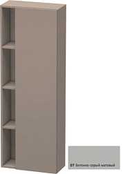Шкаф-колонна DuraStyle 50х24х140 см, корпус-базальт матовый, фронт-бетонно-серый матовый, правый, подвесной монтаж, Duravit DS1238R0743 Duravit
