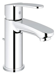Смеситель для умывальника Eurostyle Cosmopolitan неповоротный излив, с донным клапаном, Grohe 23037002 Grohe