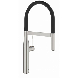 Смеситель для кухни с выдвижной лейкой Essence стальной цвет, Grohe 30294DC0 Grohe