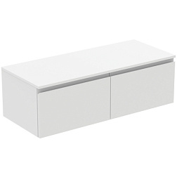 Модуль под раковину Finesse 120,2х50,5х37,8 см, 2 ящика (расположены рядом), со столешницей, белый матовый (лак), Ideal Standard E3436Y1 Ideal Standard