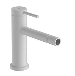 Смеситель для биде Tecturis S матовый, белый цвет, с донным клапаном, Hansgrohe 73201700 Hansgrohe