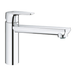 Смеситель для кухни BauEdge длина 22,2 см, поворотный излив, Grohe 31693000 Grohe