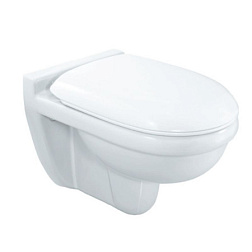Подвесной унитаз Continental 37х54 см, безободковый, с сиденьем, Jaquar CNS-WHT-959SPP Jaquar