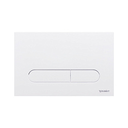 Клавиша смыва DuraSystem Beta 100, пластик, механическая, белая, Duravit WD5009011000/WF5100011010 Duravit