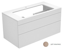 Модуль под раковину Edition 400 105х53,5х54,6 см, дуб кашемир, для раковины 80см, с отв. под смес, система push-to-open, Keuco 31582870100 Keuco