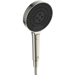 Душевая лейка Solos silver storm, 3 режима ручной лейки, стальной цвет, без шланга, Ideal Standard A7896GN Ideal Standard