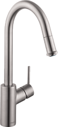 Смеситель для кухни с выдвижной лейкой Talis M52  стальной цвет, Hansgrohe 73864800 Hansgrohe