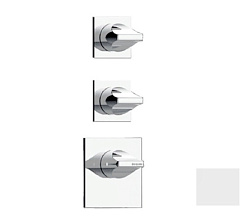 Лицевая часть встраиваемого смесителя Apice матовый, 3 функции, белый цвет, Bossini Z035203.045 Bossini