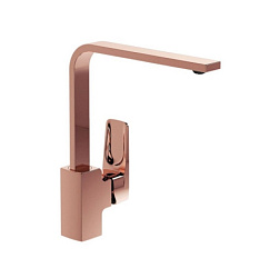 Смеситель для кухни Root Square поворотный излив, медь, Vitra A4275326EXP Vitra