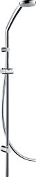 Душевой гарнитур Croma штанга 126 см, шланг 200 см, лейка 10 см, 3 режима, Hansgrohe 27791000 Hansgrohe