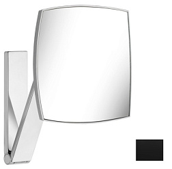 Настенное косметическое зеркало для ванной iLook_move квадратное, 20х20 см, цвет черный, Keuco 17613130000 Keuco