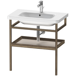 Консоль для раковины DuraStyle 74х44х80,5 см, чёрный орех / серо-коричневый, Duravit DS988209177 Duravit