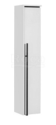 Шкаф-колонна Aneto 23х20,2х120,1 см, белый глянец/правая сторона черная, правый, подвесной монтаж, Roca 857467806 Roca