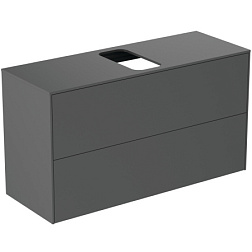 Модуль под раковину Conca 100х37,3х55 см, 2 ящика, антрацит матовый, система push-to-open, Ideal Standard T3948Y2 Ideal Standard