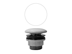Сливной набор для раковины Spares нажимной, хром / белый, с переливом, GSI PCS11 GSI