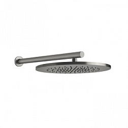 Лейка верхнего душа Shower316 анти-кальк, матовый, 36 см, round, стальной цвет, с держателем, Gessi 54148-239 Gessi