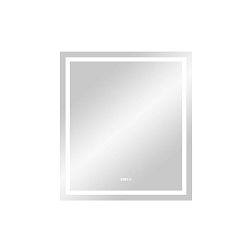 Зеркало Verte Led 80х90 см, 32Вт, с датчиком движения, с подсветкой, с часами, Continent ЗЛП630 Continent