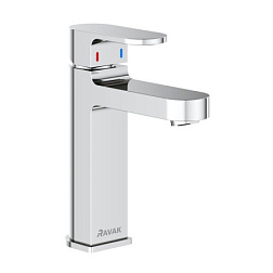 Смеситель для умывальника Chrome неповоротный излив, без донного клапана, Ravak X070191 Ravak
