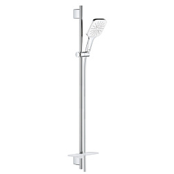 Душевой гарнитур Rainshower SmartActive 130 Cube с полочкой, 3 режима, хром / белый, Grohe 26587LS0 Grohe