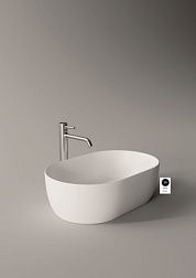 Накладная раковина Unica 55х35х17 см, санфарфор, черный матовый, Alice 32120108 Alice