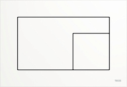 Клавиша смыва TECEvelvet пластик, механическая, белая, олеофобная, TECE 9240735 TECE