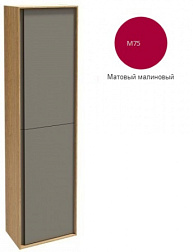 Шкаф-колонна Rythmik pure 40х25х150 см, малиновый матовый, 4 съемные полки, 1 фиксированная, 2 дверцы, левый, подвесной монтаж, Jacob Delafon EB1774G-M75 Jacob Delafon