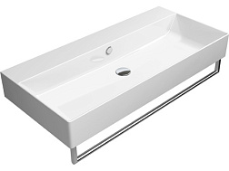 Подвесная раковина Kube-x 100х47х16 см, extraglaze, санфаянс, GSI 9423111 GSI