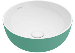 Накладная раковина Artis 43х43х12,5 см, мятный, TitanCeram, Villeroy&Boch 417943BCW3 Villeroy&Boch