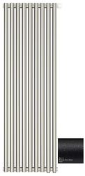 Отопительный дизайн-радиатор Эстет 40,5х120 см, 9 секций, темный титан муар, двухрядный глухой, Сунержа 15-0312-1209 Сунержа