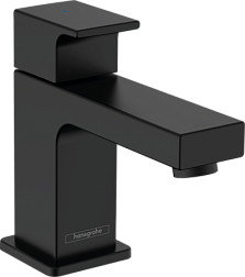 Кран для раковины Vernis Shape матовый черный, без донного клапана, Hansgrohe 71592670 Hansgrohe