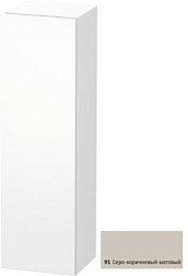 Шкаф-колонна DuraStyle 40х36х140 см, фронт - серо-коричневый, корпус -  белый матовый, правый, подвесной монтаж, Duravit DS1219R9118 Duravit