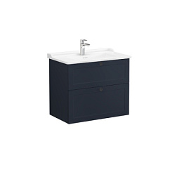 Модуль с раковиной Root Classic 80 см, матовый темно-синий, 2 ящика, подвесной монтаж, Vitra 68874 Vitra