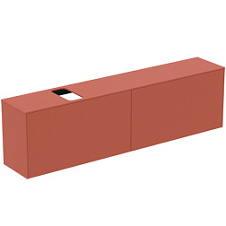 Модуль под раковину Conca 198,7х37,3х55 см, вырез в столешнице под заказ, матовый закат, система push-to-open, Ideal Standard T3998Y3 Ideal Standard