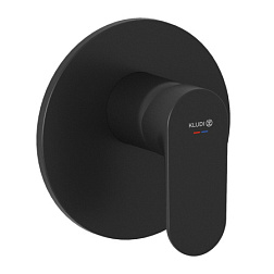 Лицевая часть встраиваемого смесителя X1 матовый, 1 функция, чёрный цвет, Kludi 327553975 Kludi