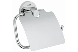 Держатель туалетной бумаги Essentials с крышкой, хром, с крышкой, Grohe 40367001 Grohe